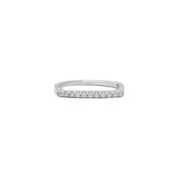 Büyük Oval Kare Taşlı Helix Piercing - Alen