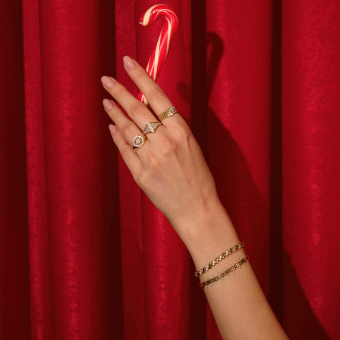 Çaprazlı Taşlı Altın Bileklik - 2