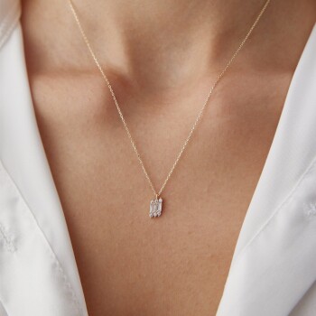 Çarpraz Baget Kolye - Rayna