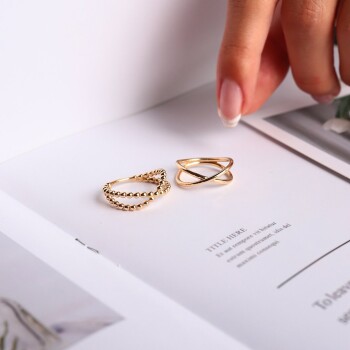 Çarpraz Detay Yüzük - Mazal (1)