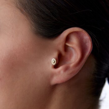 Çemberimde Kalp Tragus Piercing - Alen (1)
