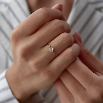 Chain Sıvama Yüzük - Mazi