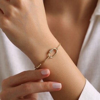 Charm Takılabilir Kilit Bileklik - Rayna