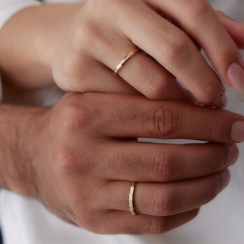 Chocolate Çift Alyans - Tülay Alyans