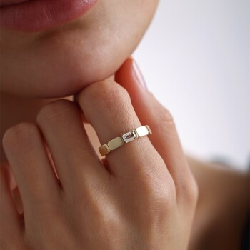 Chocolate Slice Yüzük - Rayna