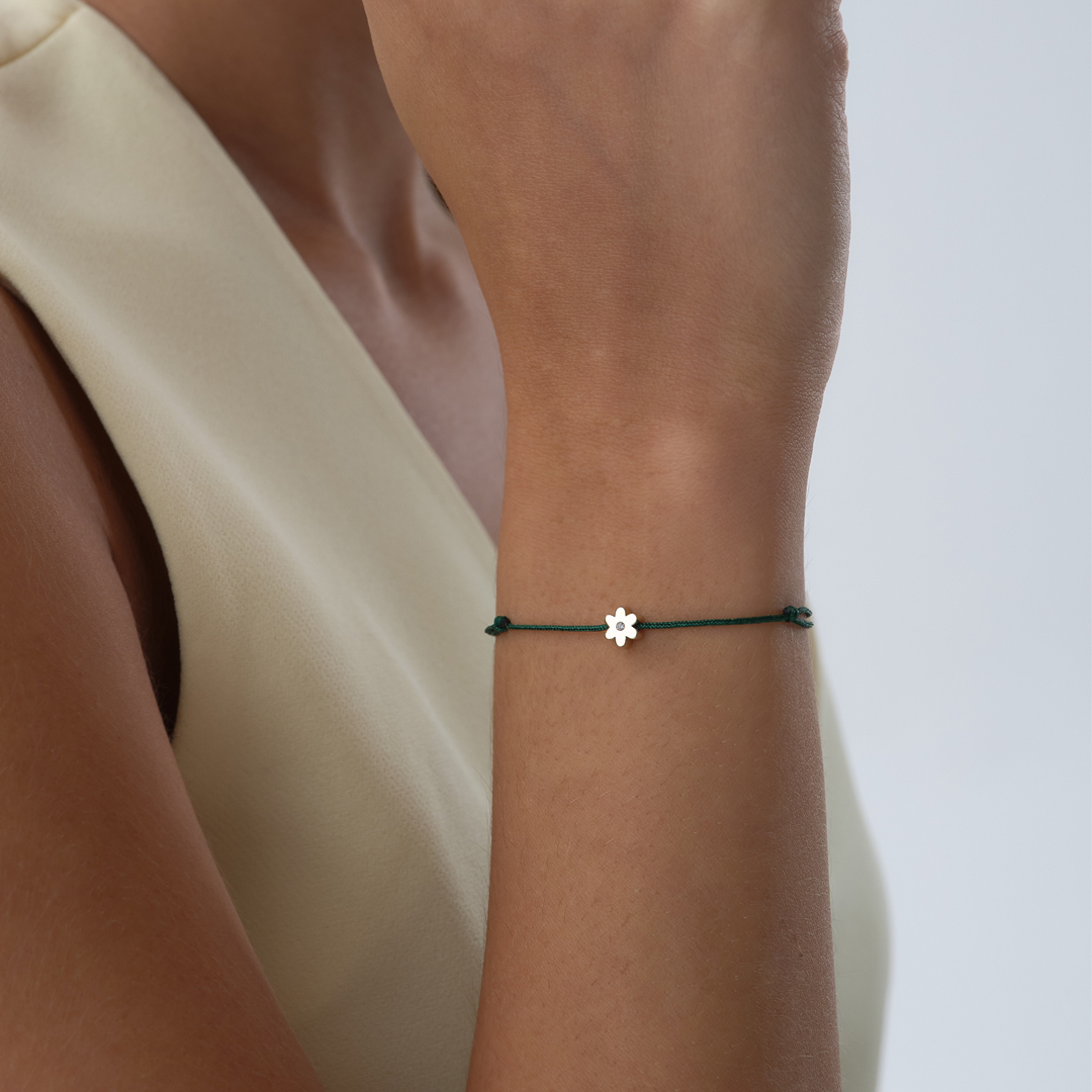 Çiçek Figür İpli Bileklik - 3