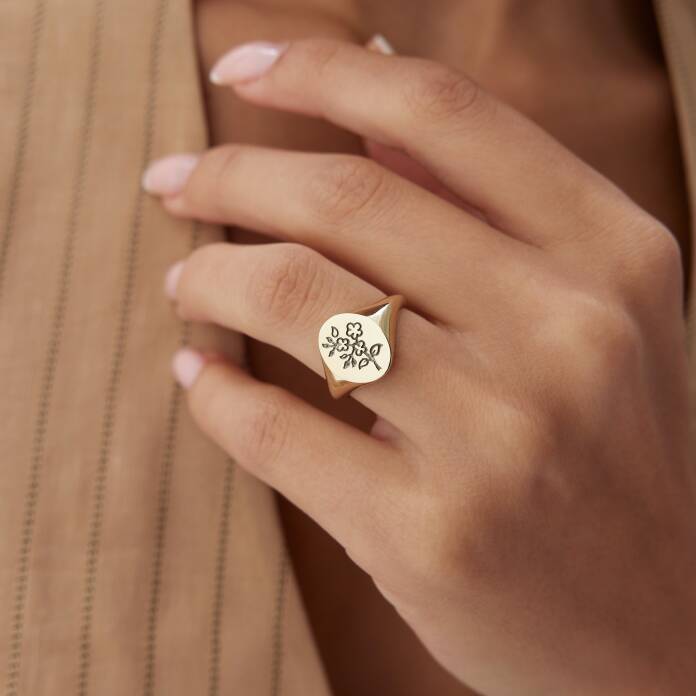 Çiçekli Şovalye Yüzük - 1