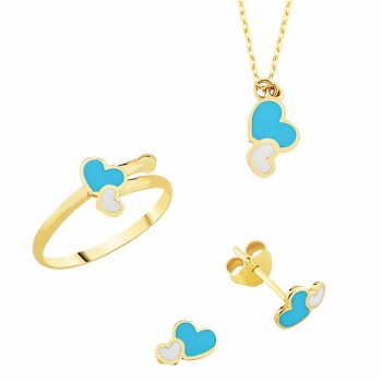 Çift Kalpli Çocuk Seti - Melike