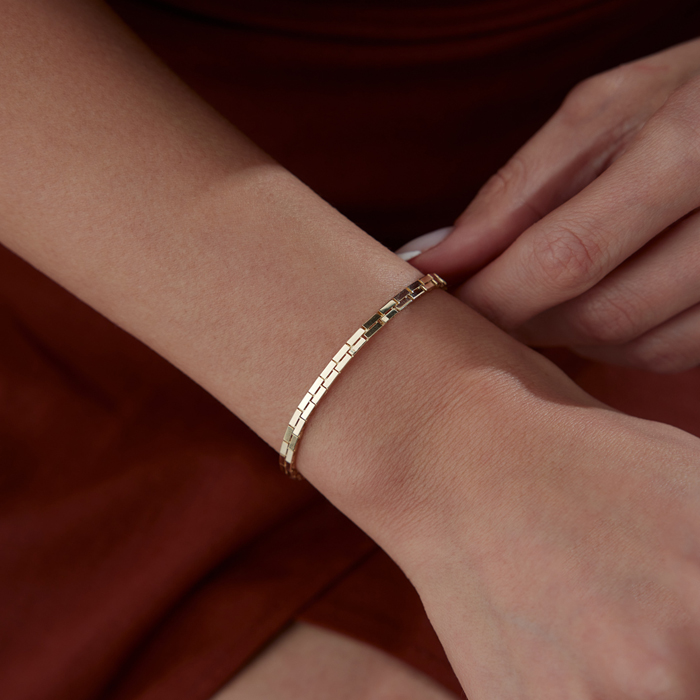 Çift Sıra Basamak Bileklik - Dilmener