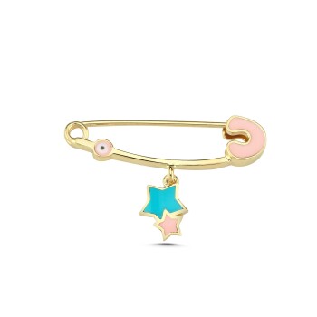 Çift Yıldız Bebek İğnesi - Melike