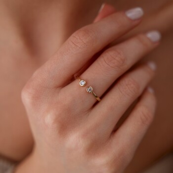 Çiftli Sıvama Yüzük - Nüans