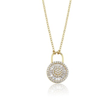 Circle Kilit Bagetli Kolye - 4