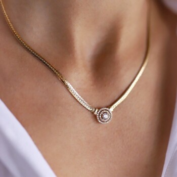 Circle Snake Baget Kolye - Alen