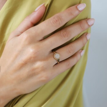 Circle Taşlı Şovalye Yüzük - Rayna (1)