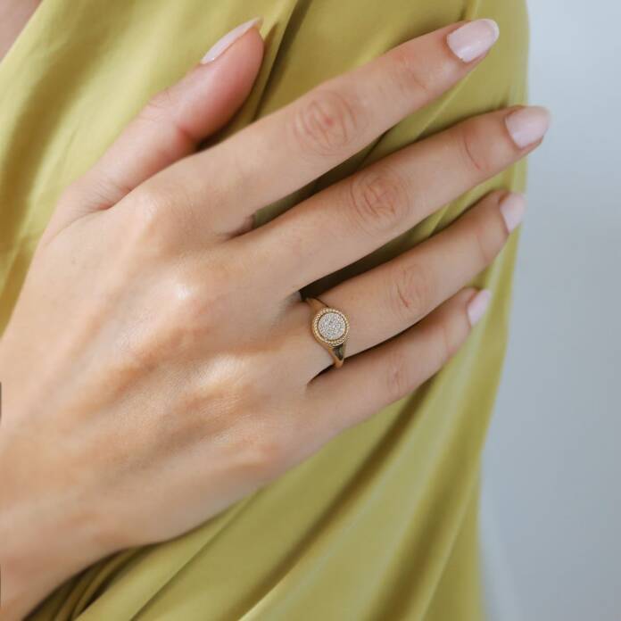 Circle Taşlı Şovalye Yüzük - 2