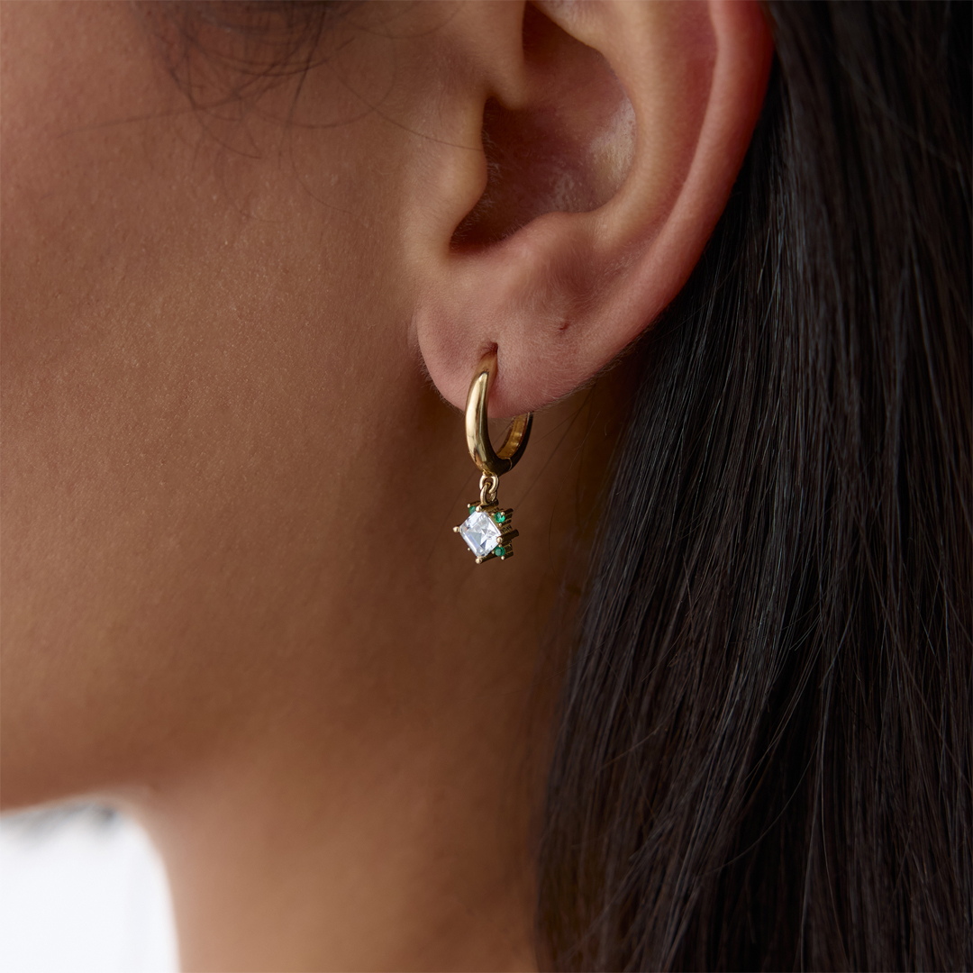 Cirelle Taşlı Küpe - 1