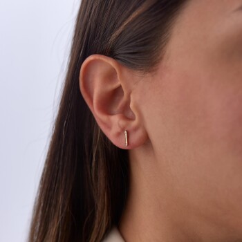 Çizgi Vidalı Küpe - 2