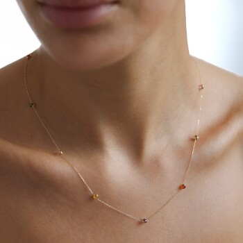 Colorful Stones Kolye - Cemart