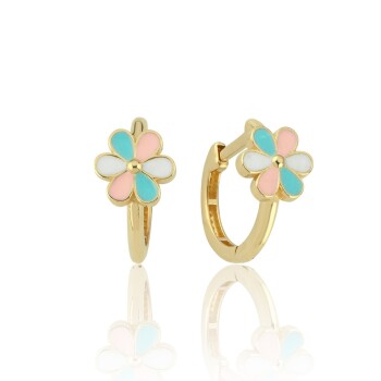 Colours Papatya Halka Çocuk Küpesi - Melike