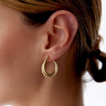 Cover Spiral Halka Küpe - Tuana