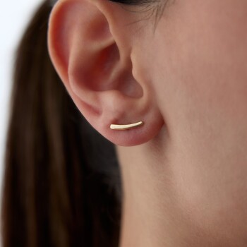 Curve Vidalı küpe - Gökhan Bera