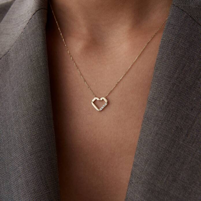 Dalga Kalp Kolye - 1