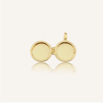 Damalı Yuvarlak Kapaklı Kolye Ucu - Koçak (1)