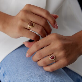 Damla Akik Yüzük - 4