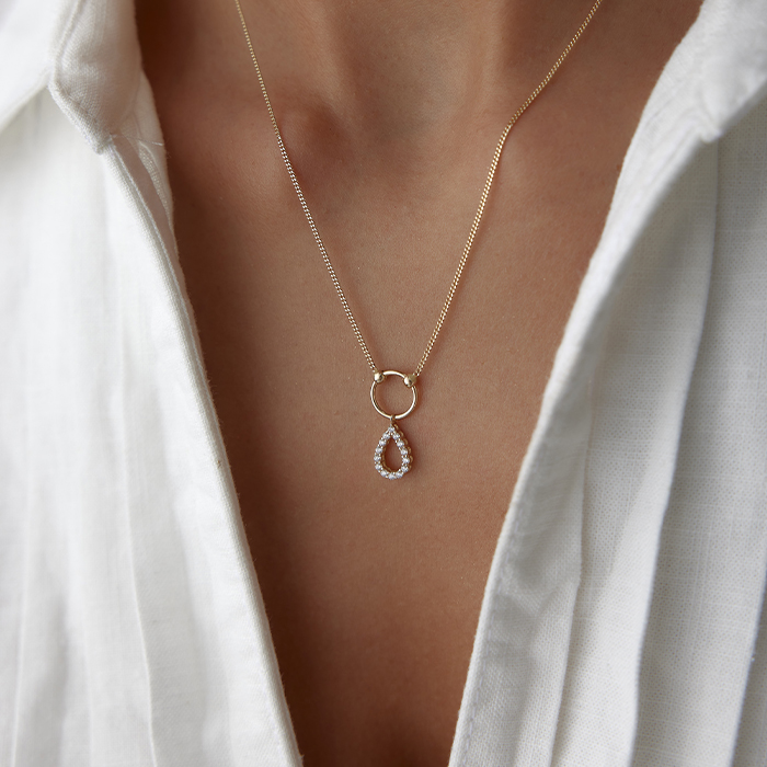Damla Çember Kolye - Rayna (1)