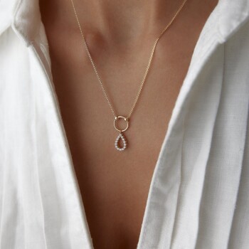 Damla Çember Kolye - 1