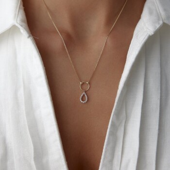 Damla Çember Kolye - 2