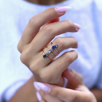 Damla Safir Yüzük - Rayna (1)