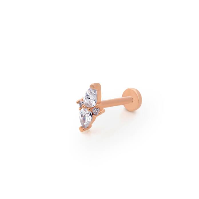 Damla Taş Model Tragus Piercing - 1