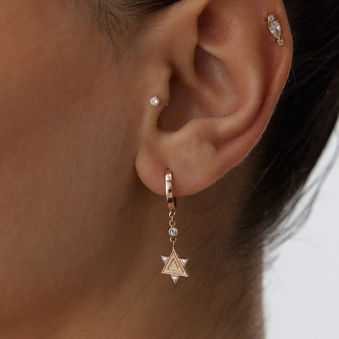 Davut Yıldızı Küpe - 1