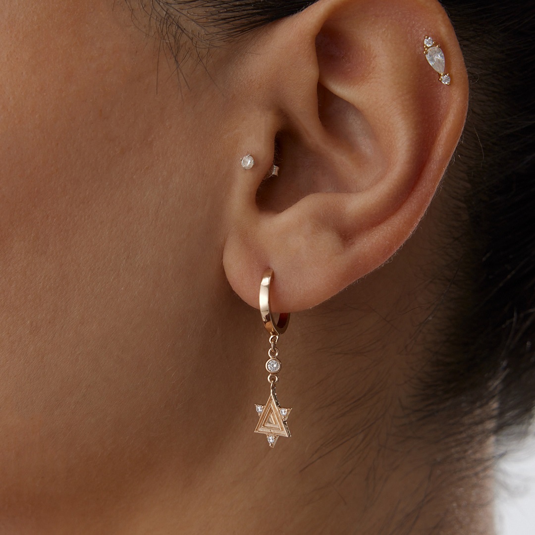 Davut Yıldızı Küpe - 2