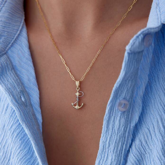 Deniz Çapası Kolye - 1