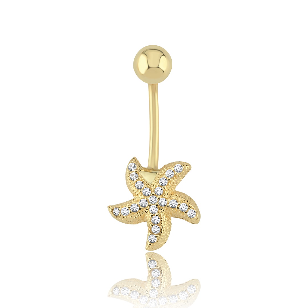 Deniz Yıldızı Göbek Piercing - 1