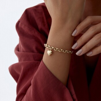 Desenli Bombe Kalpli Bileklik - Reha