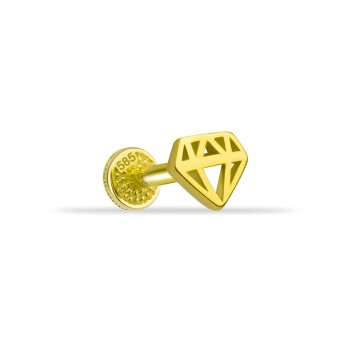 Diamond Model Tragus Piercing - 2