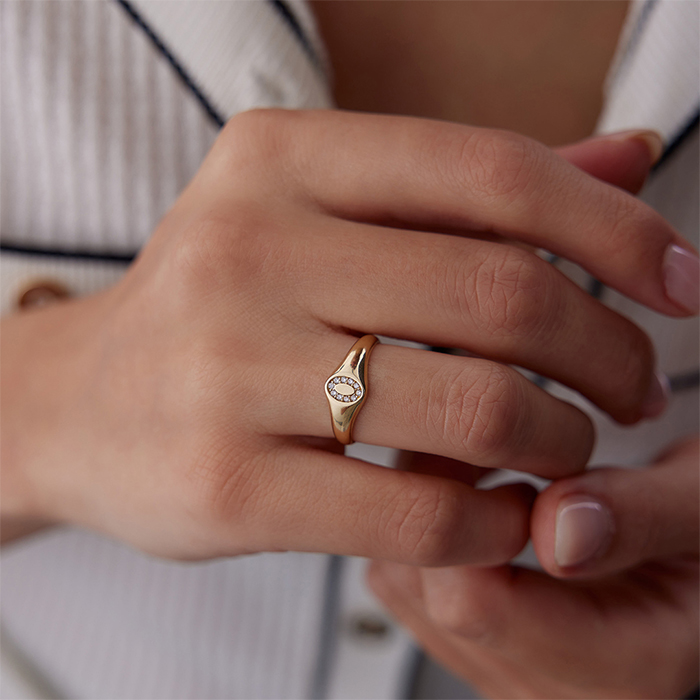 Dik Elips Yüzük - Alen (1)