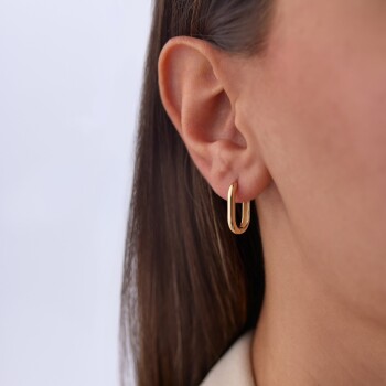 Dikdörtgen Ataç Küpe - CNR