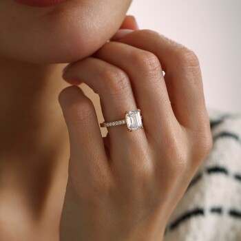 Dikdörtgen Baget Yüzük - Oragold Orhan (1)