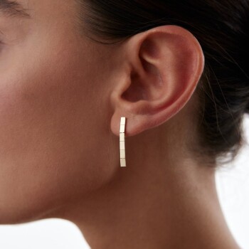 Dikdörtgen Chocolate Series Küpe - 1