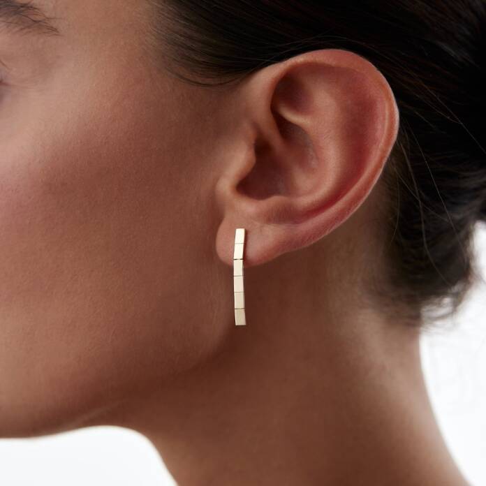 Dikdörtgen Chocolate Series Küpe - 1