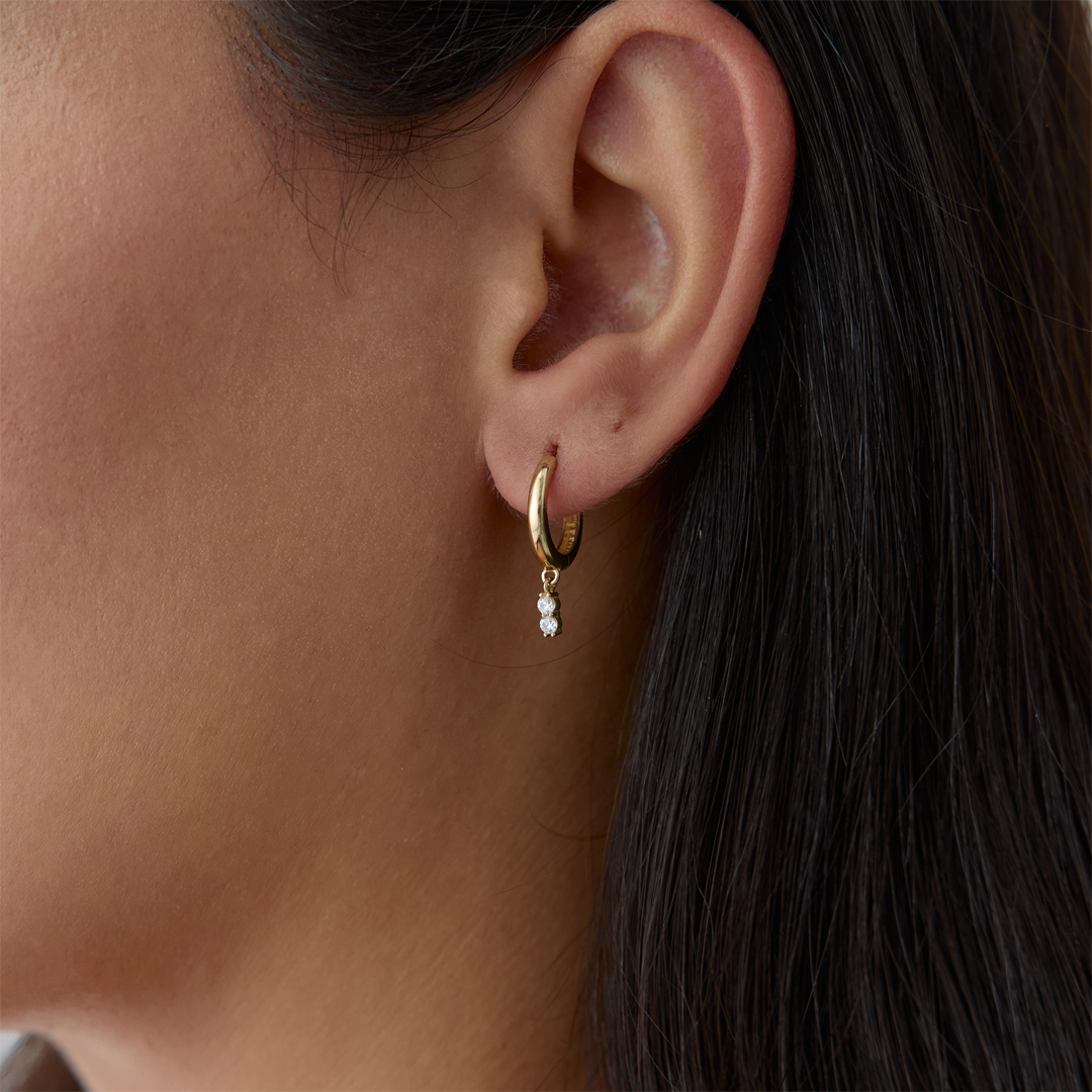 Dio Mini Taşlı Küpe - 1