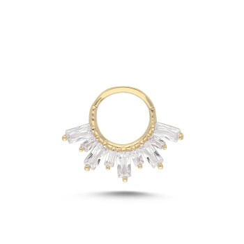 Dizi Baget Taşlı Helix Piercing - Alen