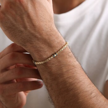 Doby Altın Erkek Bileklik - Koçak