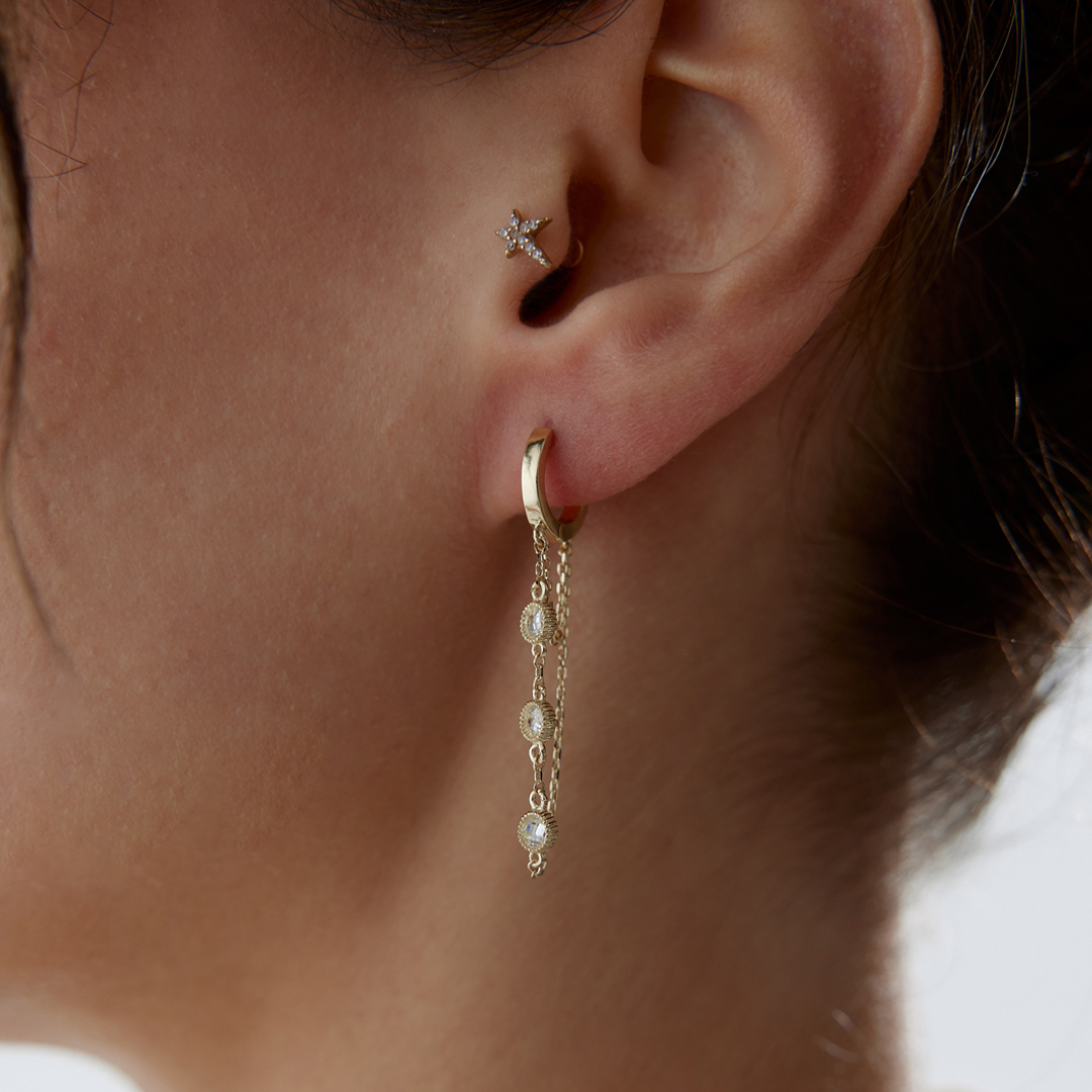 Dönence Zincir Küpe - 1