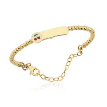 Doricalı Kirazlı Plaka Çocuk Kelepçesi - Melike