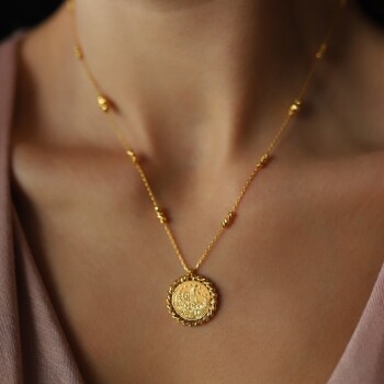 Doricalı Tuğralı Kolye - Karaltın